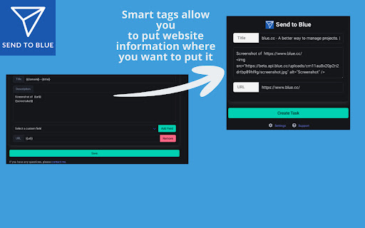 Send To Blue from Chrome web store to be run with OffiDocs Chromium online Send To Blue from Chrome web store to be run with OffiDocs Chromium online