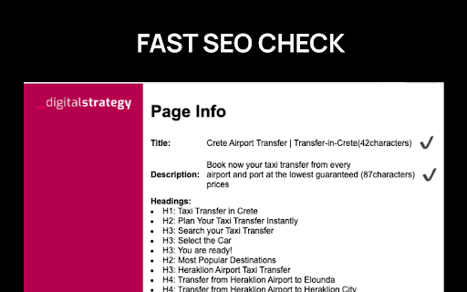 SEO Fast Check from Chrome web store to be run with OffiDocs Chromium online SEO Fast Check from Chrome web store to be run with OffiDocs Chromium online