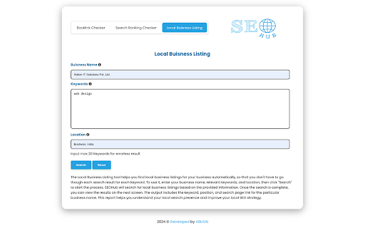 SEO HUB from Chrome web store to be run with OffiDocs Chromium online SEO HUB from Chrome web store to be run with OffiDocs Chromium online