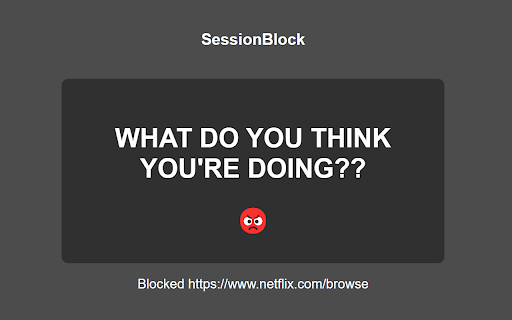 SessionBlock from Chrome web store to be run with OffiDocs Chromium online SessionBlock from Chrome web store to be run with OffiDocs Chromium online