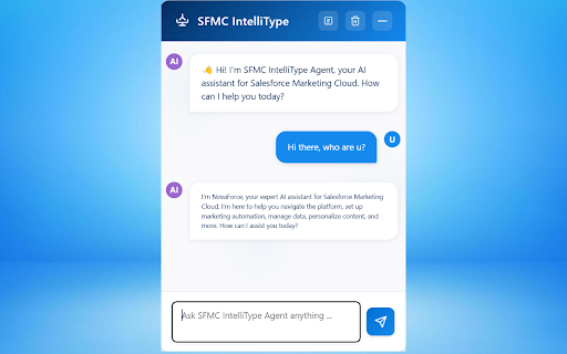 SFMC IntelliType from Chrome web store to be run with OffiDocs Chromium online SFMC IntelliType from Chrome web store to be run with OffiDocs Chromium online