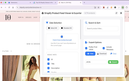 Shopify Product Feed Viewer Exporter from Chrome web store to be run with OffiDocs Chromium online Shopify Product Feed Viewer Exporter from Chrome web store to be run with OffiDocs Chromium online