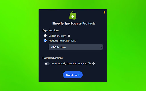 Shopify Spy Scrapes Products from Chrome web store to be run with OffiDocs Chromium online Shopify Spy Scrapes Products from Chrome web store to be run with OffiDocs Chromium online
