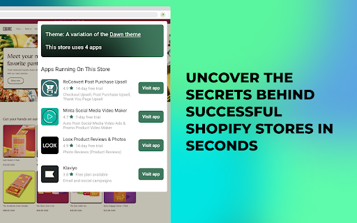 Shopify Store Spy Shoper Spy Shopify apps from Chrome web store to be run with OffiDocs Chromium online Shopify Store Spy Shoper Spy Shopify apps from Chrome web store to be run with OffiDocs Chromium online