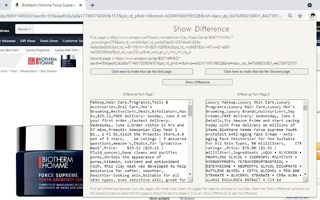 Show Difference from Chrome web store to be run with OffiDocs Chromium online Show Difference from Chrome web store to be run with OffiDocs Chromium online