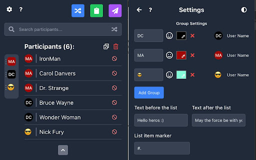 ShuffleMeet: Google Meet randomizer from Chrome web store to be run with OffiDocs Chromium online ShuffleMeet: Google Meet randomizer from Chrome web store to be run with OffiDocs Chromium online