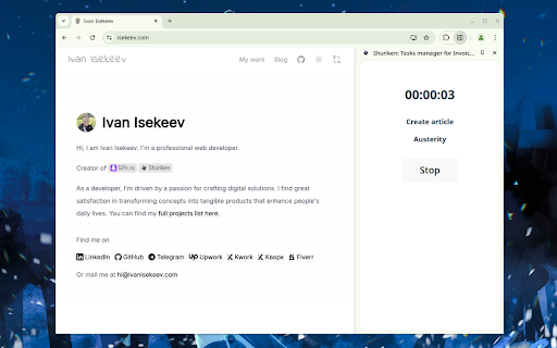 Shuriken: Tasks manager for Invoice Ninja from Chrome web store to be run with OffiDocs Chromium online Shuriken: Tasks manager for Invoice Ninja from Chrome web store to be run with OffiDocs Chromium online