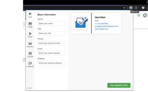 SignCraft from Chrome web store to be run with OffiDocs Chromium online SignCraft from Chrome web store to be run with OffiDocs Chromium online