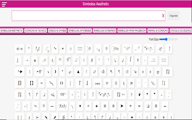 Simbolos Aestheitc from Chrome web store to be run with OffiDocs Chromium online Simbolos Aestheitc from Chrome web store to be run with OffiDocs Chromium online