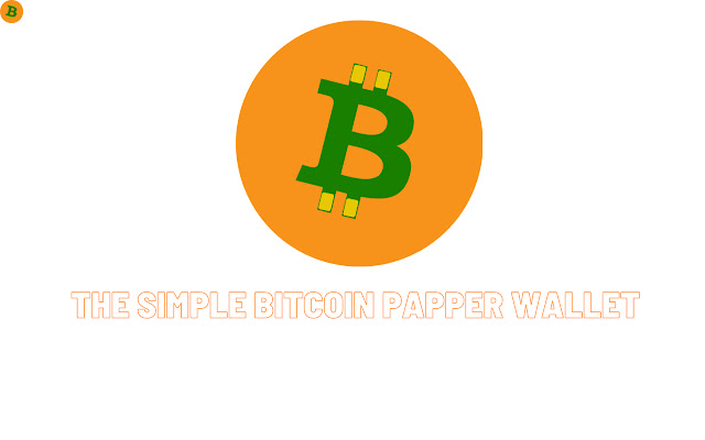 Simple Bitcoin Paper Wallet from Chrome web store to be run with OffiDocs Chromium online Simple Bitcoin Paper Wallet from Chrome web store to be run with OffiDocs Chromium online