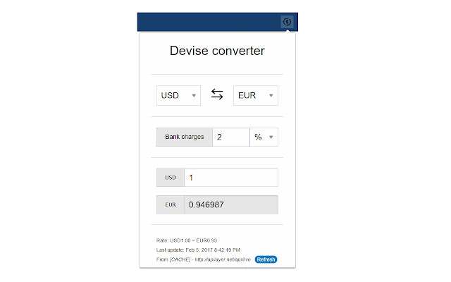 Simple Devise Converter from Chrome web store to be run with OffiDocs Chromium online Simple Devise Converter from Chrome web store to be run with OffiDocs Chromium online