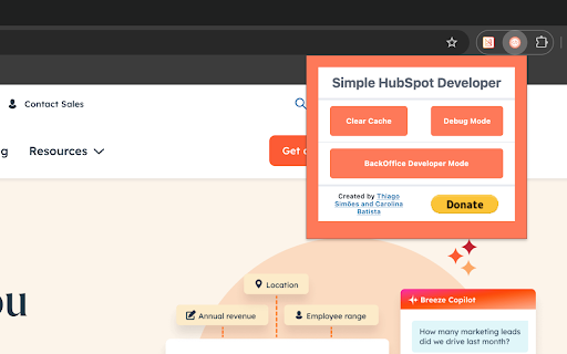 Simple HubSpot Developer Extension from Chrome web store to be run with OffiDocs Chromium online Simple HubSpot Developer Extension from Chrome web store to be run with OffiDocs Chromium online