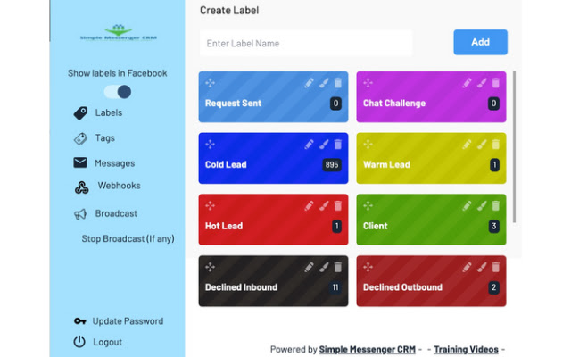 Simple Messenger CRM from Chrome web store to be run with OffiDocs Chromium online Simple Messenger CRM from Chrome web store to be run with OffiDocs Chromium online