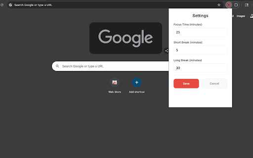 Simply Pomodoro from Chrome web store to be run with OffiDocs Chromium online Simply Pomodoro from Chrome web store to be run with OffiDocs Chromium online