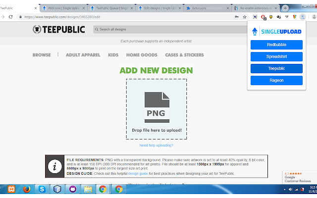 Single Upload Chrome Extension from Chrome web store to be run with OffiDocs Chromium online Single Upload Chrome Extension from Chrome web store to be run with OffiDocs Chromium online
