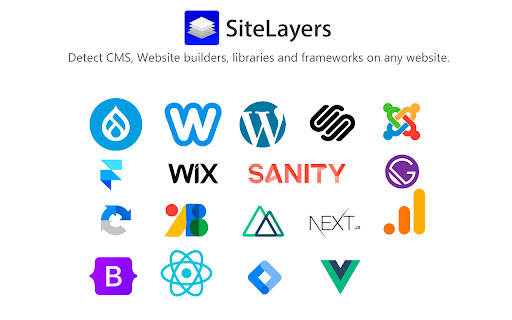 SiteLayers: Detect Discover CMS, Frameworks, Website Builders from Chrome web store to be run with OffiDocs Chromium online SiteLayers: Detect Discover CMS, Frameworks, Website Builders from Chrome web store to be run with OffiDocs Chromium online