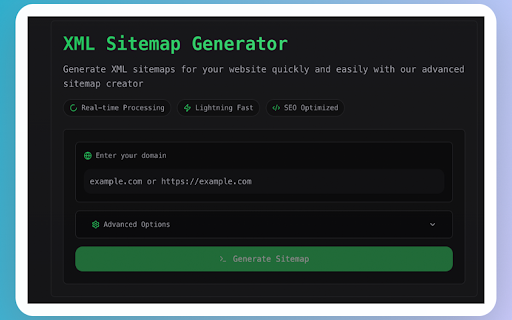 Sitemap Generator Tool from Chrome web store to be run with OffiDocs Chromium online Sitemap Generator Tool from Chrome web store to be run with OffiDocs Chromium online