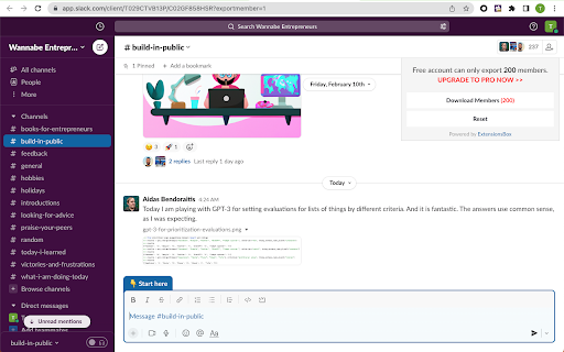 Slack™ Member Extractor Export Slack Channel Members from Chrome web store to be run with OffiDocs Chromium online Slack™ Member Extractor Export Slack Channel Members from Chrome web store to be run with OffiDocs Chromium online