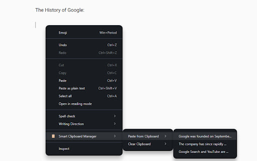 Smart Clipboard Manager from Chrome web store to be run with OffiDocs Chromium online Smart Clipboard Manager from Chrome web store to be run with OffiDocs Chromium online