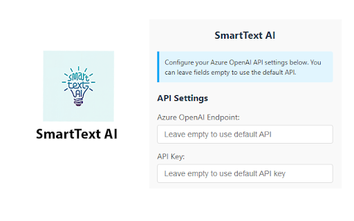 SmartText AI from Chrome web store to be run with OffiDocs Chromium online SmartText AI from Chrome web store to be run with OffiDocs Chromium online