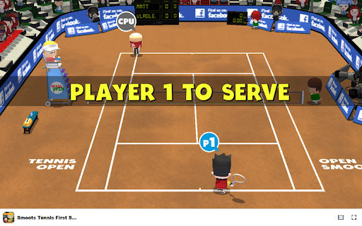 Smoots Tennis First Serve Hit, return, and score to win the match! from Chrome web store to be run with OffiDocs Chromium online Smoots Tennis First Serve Hit, return, and score to win the match! from Chrome web store to be run with OffiDocs Chromium online