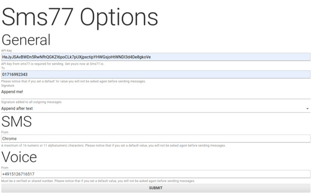 Sms77.io from Chrome web store to be run with OffiDocs Chromium online Sms77.io from Chrome web store to be run with OffiDocs Chromium online