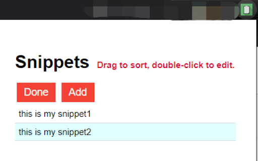 Snippets Manager from Chrome web store to be run with OffiDocs Chromium online Snippets Manager from Chrome web store to be run with OffiDocs Chromium online