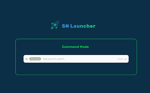SN Launcher ServiceNow utility tool from Chrome web store to be run with OffiDocs Chromium online SN Launcher ServiceNow utility tool from Chrome web store to be run with OffiDocs Chromium online