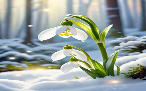 Snowdrops wallpaper from Chrome web store to be run with OffiDocs Chromium online Snowdrops wallpaper from Chrome web store to be run with OffiDocs Chromium online