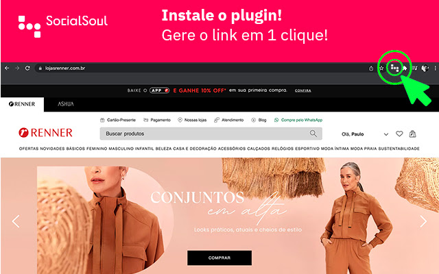 SocialSoul | Gerador de Links from Chrome web store to be run with OffiDocs Chromium online SocialSoul | Gerador de Links from Chrome web store to be run with OffiDocs Chromium online