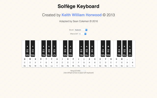 Solfège Keyboard! from Chrome web store to be run with OffiDocs Chromium online Solfège Keyboard! from Chrome web store to be run with OffiDocs Chromium online