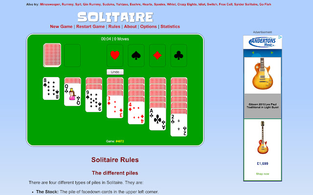 Solitaire from Chrome web store to be run with OffiDocs Chromium online Solitaire from Chrome web store to be run with OffiDocs Chromium online