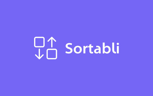 Sortabli from Chrome web store to be run with OffiDocs Chromium online Sortabli from Chrome web store to be run with OffiDocs Chromium online
