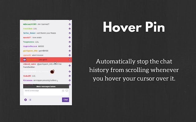 Spammerino Twitch Chat Enhancement from Chrome web store to be run with OffiDocs Chromium online Spammerino Twitch Chat Enhancement from Chrome web store to be run with OffiDocs Chromium online