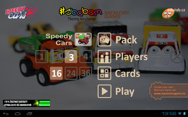 Speedy Cars Memory Game from Chrome web store to be run with OffiDocs Chromium online Speedy Cars Memory Game from Chrome web store to be run with OffiDocs Chromium online
