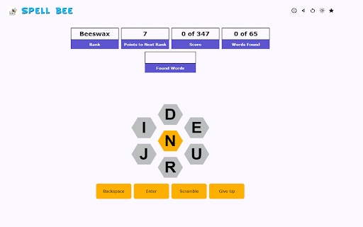 Spell Bee from Chrome web store to be run with OffiDocs Chromium online Spell Bee from Chrome web store to be run with OffiDocs Chromium online