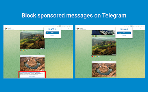 Spnsr Block sponsored messages on Telegram from Chrome web store to be run with OffiDocs Chromium online Spnsr Block sponsored messages on Telegram from Chrome web store to be run with OffiDocs Chromium online