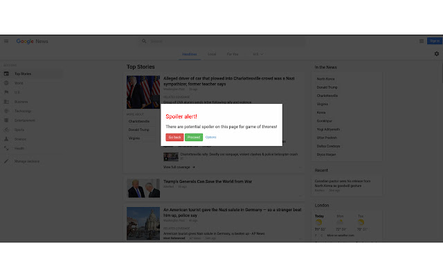 Spoiler alert! from Chrome web store to be run with OffiDocs Chromium online Spoiler alert! from Chrome web store to be run with OffiDocs Chromium online