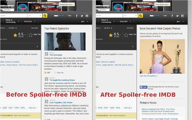 Spoiler free IMDb from Chrome web store to be run with OffiDocs Chromium online Spoiler free IMDb from Chrome web store to be run with OffiDocs Chromium online