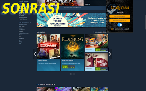 Steam Fiyat Çevirici from Chrome web store to be run with OffiDocs Chromium online Steam Fiyat Çevirici from Chrome web store to be run with OffiDocs Chromium online