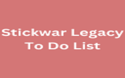 Stickwar Legacy To Do List from Chrome web store to be run with OffiDocs Chromium online Stickwar Legacy To Do List from Chrome web store to be run with OffiDocs Chromium online