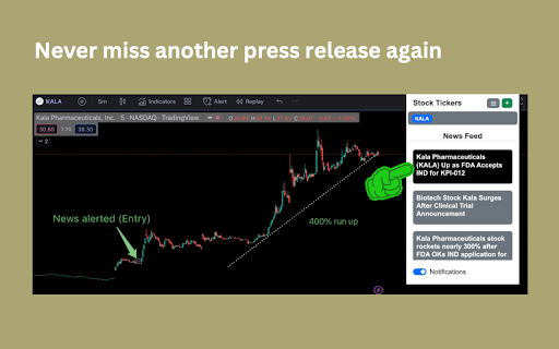 Stock Ticker News Alerts from Chrome web store to be run with OffiDocs Chromium online Stock Ticker News Alerts from Chrome web store to be run with OffiDocs Chromium online