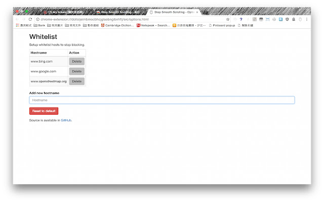 Stop Smooth Scrolling from Chrome web store to be run with OffiDocs Chromium online Stop Smooth Scrolling from Chrome web store to be run with OffiDocs Chromium online