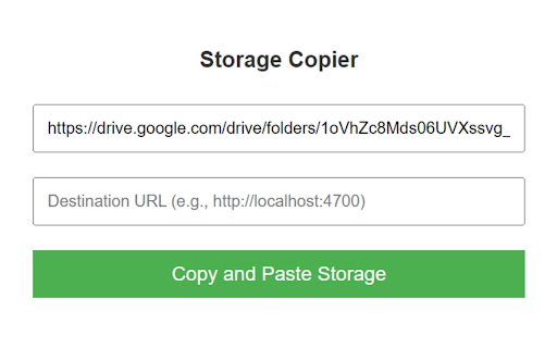 Storage Copier from Chrome web store to be run with OffiDocs Chromium online Storage Copier from Chrome web store to be run with OffiDocs Chromium online
