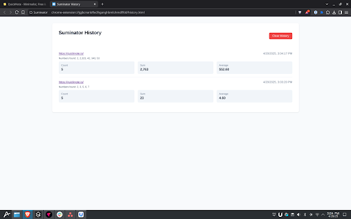 Suminator from Chrome web store to be run with OffiDocs Chromium online Suminator from Chrome web store to be run with OffiDocs Chromium online