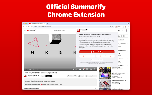 Summarify from Chrome web store to be run with OffiDocs Chromium online Summarify from Chrome web store to be run with OffiDocs Chromium online