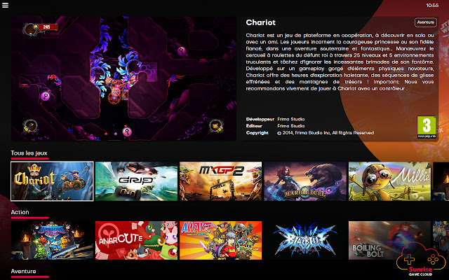 Sunrise Game Cloud from Chrome web store to be run with OffiDocs Chromium online Sunrise Game Cloud from Chrome web store to be run with OffiDocs Chromium online