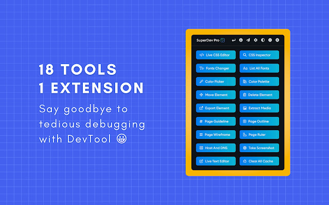 SuperDev Pro Design and Dev Toolbox from Chrome web store to be run with OffiDocs Chromium online SuperDev Pro Design and Dev Toolbox from Chrome web store to be run with OffiDocs Chromium online