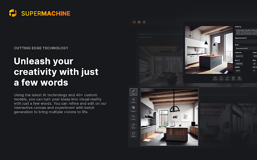 SUPERMACHINE Generate Awesome AI Images from Chrome web store to be run with OffiDocs Chromium online SUPERMACHINE Generate Awesome AI Images from Chrome web store to be run with OffiDocs Chromium online
