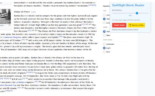 SwiftSight Bionic Reader for ADHD from Chrome web store to be run with OffiDocs Chromium online SwiftSight Bionic Reader for ADHD from Chrome web store to be run with OffiDocs Chromium online